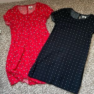 Set of 2 dresses by Old Navy sz XS red and blue
